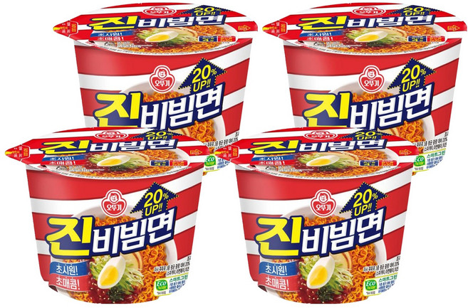 오뚜기 진비빔면 134g, 4개