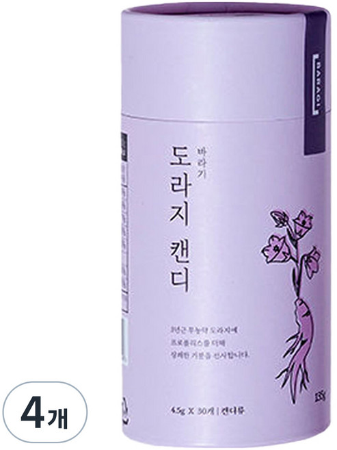 바라기 도라지 캔디, 135g, 4개