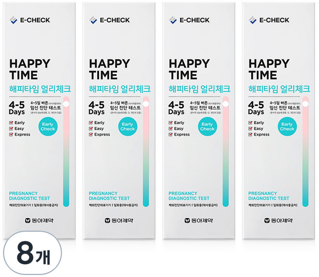 동아제약 해피타임 얼리체크 임신테스트기, 1개입, 8개