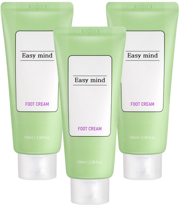 EasyMind 細緻足部尿素膠原蛋白護足霜, 3個, 1入
