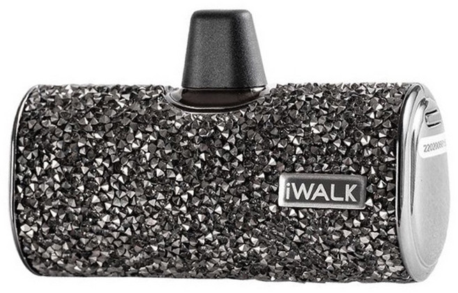 Iwalk Battery 口袋直插式行動電源 Lightning, 台灣星鑽特仕版, 黑鑽