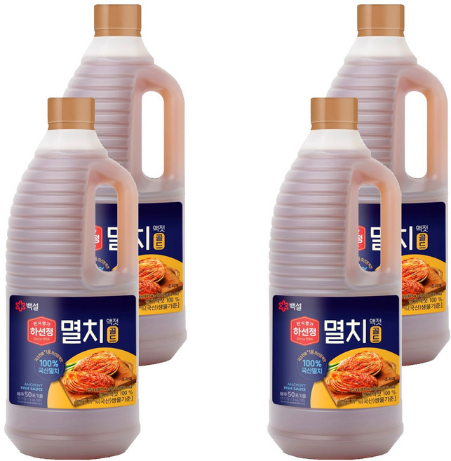 하선정 멸치액젓 골드, 2.5kg, 4개