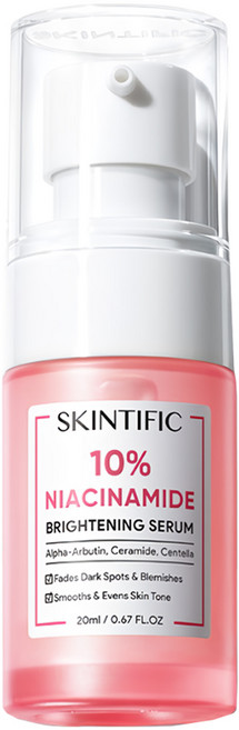 SKINTIFIC 10% 菸鹼醯胺亮白精華液, 20ml, 1瓶