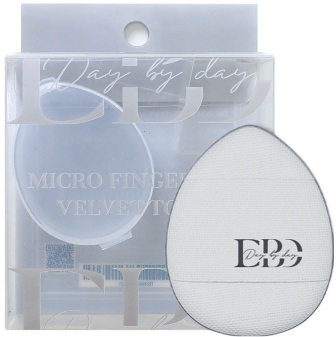 Daybyday 마이크로 핑거 퍼프 12p, 1세트, 벨벳 터치