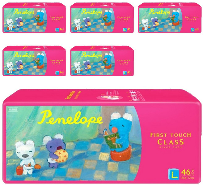 Penelope First Touch Class不易結塊褲型尿布, 第4階段, 276張