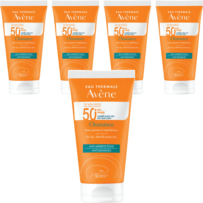 Avene 雅漾 超能控油清爽防曬液SPF50+, 50ml, 5罐