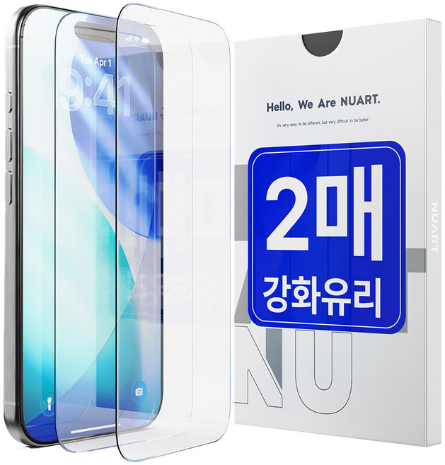 누아트 9H 2.5D 강화유리 휴대폰 액정보호필름, 8개