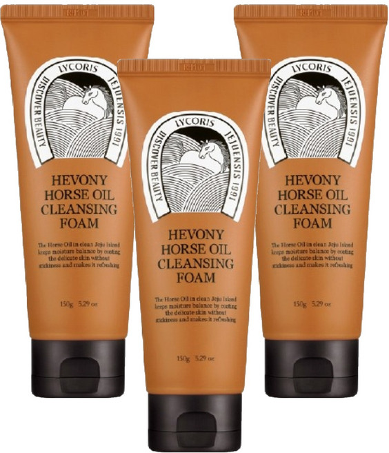 헤보니 마유클렌징폼, 150g, 3개