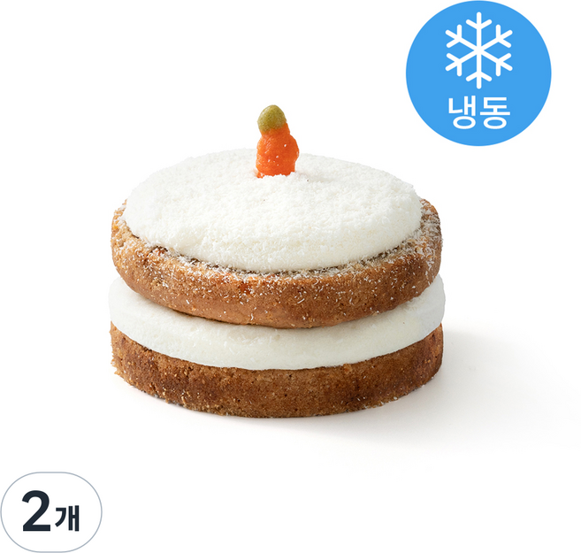 하림펫푸드 강아지 더리얼 케이크 (냉동), 300g, 2개, 당근맛