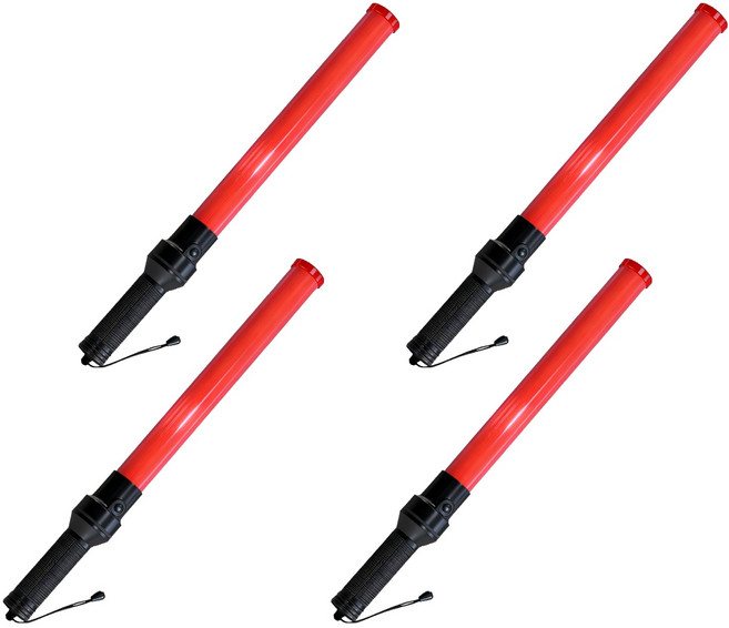 안전신호봉 540, 4개, 레드