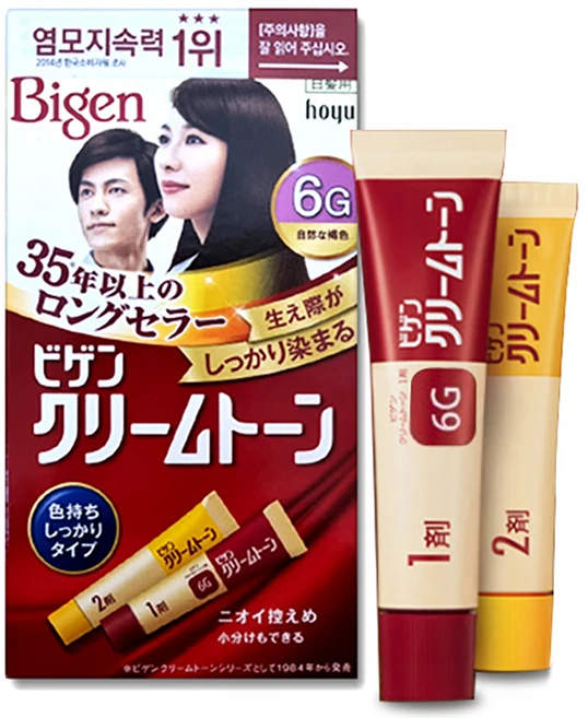 비겐 크림톤 염색제 40g, 6G 자연갈색, 1개 - 쿠팡