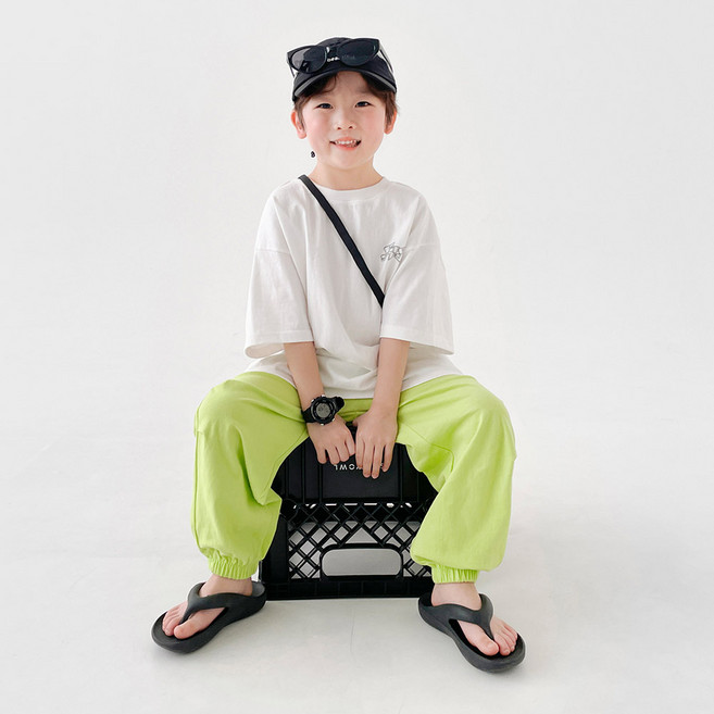 베리클로젯 남아용 통기성 다트 킥 조거 팬츠