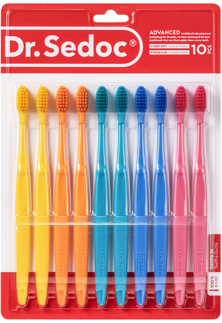 닥터세닥 컬러팝 칫솔, 10개입, 1개