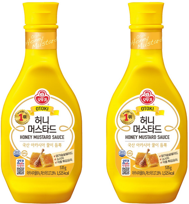 오뚜기 허니머스타드, 535g, 2개