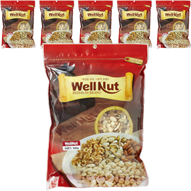 웰넛 자연두레 아몬드 슬라이스, 200g, 6개