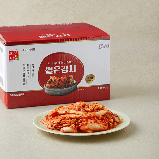 황보마을 썰은김치, 3kg, 1개