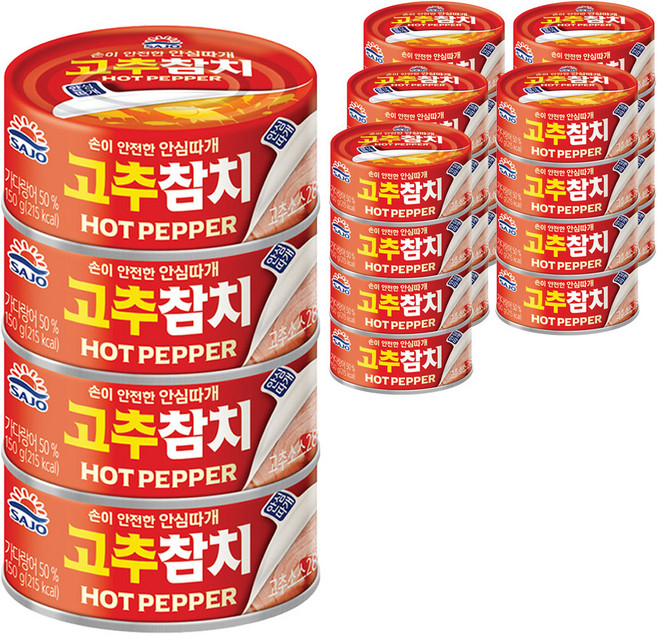 사조 고추참치 안심따개, 150g, 24개
