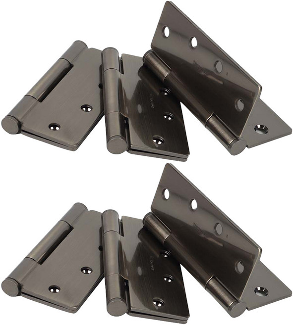 올고르 범진하드웨어 방문용 3너클 엔틱황동 경첩, 6개