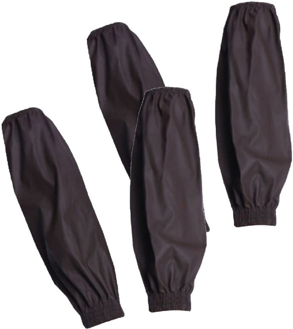 Simple Line 多用途防水PU皮革雙手袖套 2雙, 深咖啡色