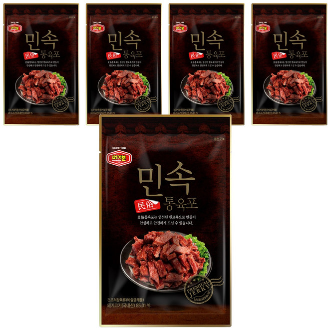 민속 통육포, 35g, 5개