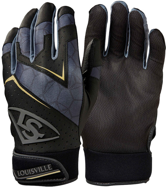 LOUISVILLE Slugger 路易斯威爾 LS GENUINE 2 打擊手套 WB5730701M 100g, 黑色, 1雙