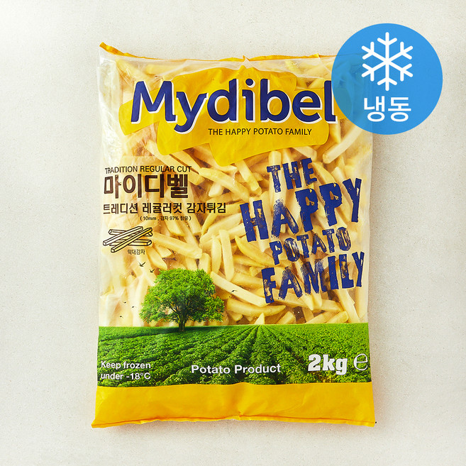 마이디벨 트레디션 레귤러컷 감자튀김 10mm (냉동), 2kg, 1개