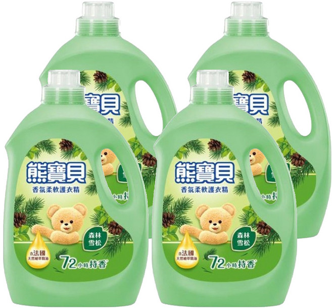 Snuggle 熊寶貝 柔軟護衣精 森林雪松, 3L, 4桶
