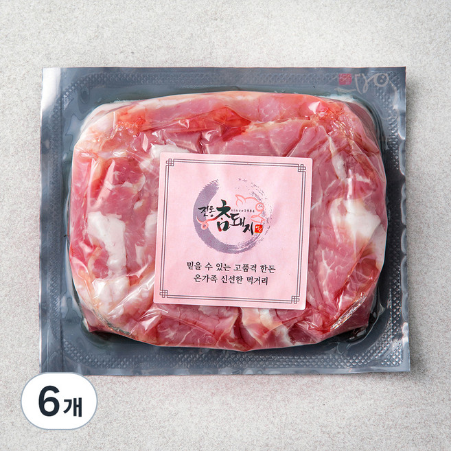 전통참돼지 뒷다리 주물럭 (냉장), 400g, 6개