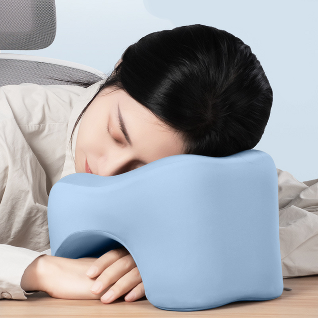 에델린 엎드려 자는 베개 사무실 책상 쿠션, 블루
