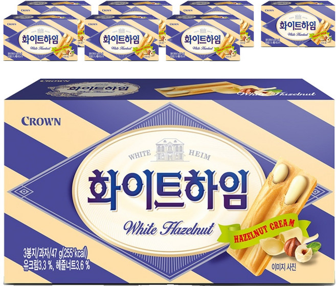 쵸코하임 크라운 화이트, 47g, 8개