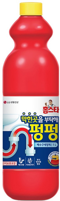 홈스타 막힌곳을 부탁해 펑펑 배수구 세정제, 1L, 1개