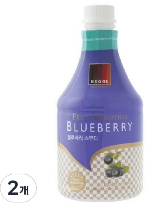 베오베 블루베리 스무디, 1.8kg, 2개