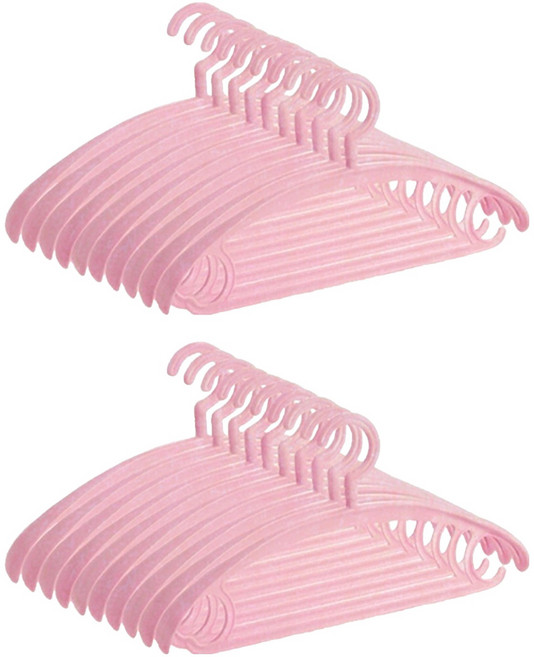 모드플러스 파스텔 360도 회전 와이드 미끄럼방지 옷걸이, 핑크, 20개