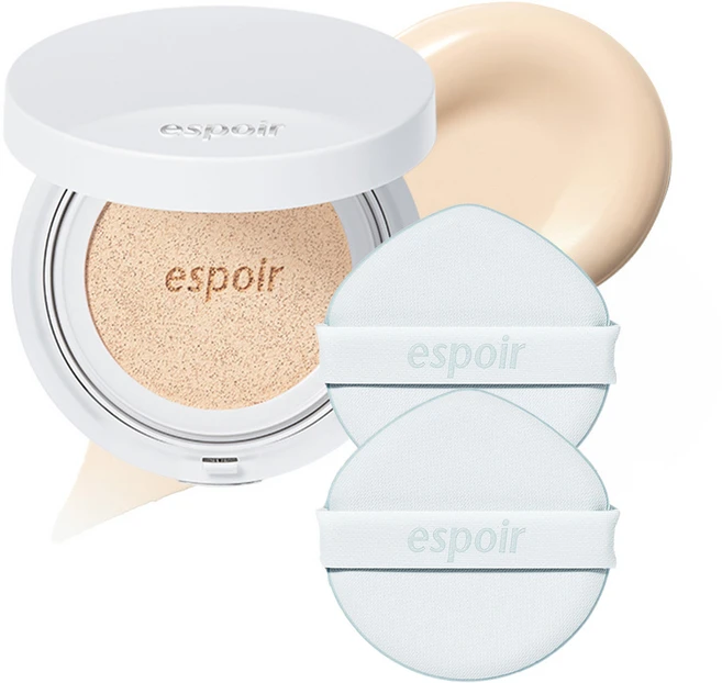 에스쁘아 실크 스킨 레이어 쿠션 13g + 퍼프 2p, 13호 포슬린, 1개 - 쿠팡