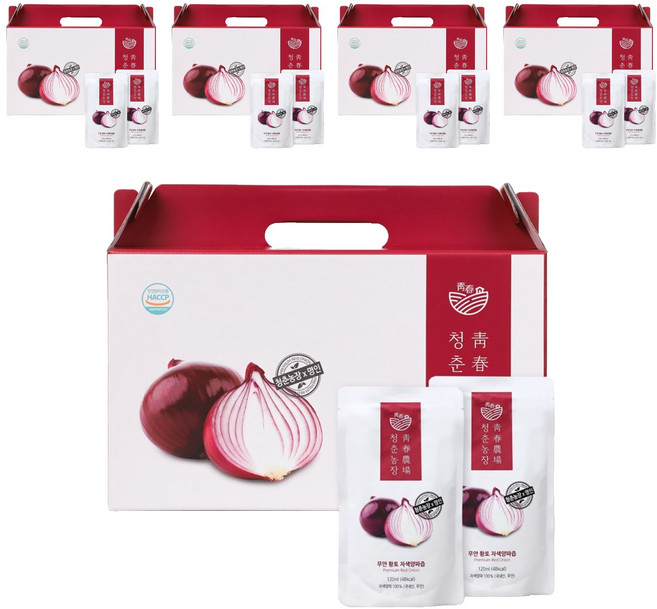 청춘농장 무안 황토 자색양파즙, 120ml, 150개