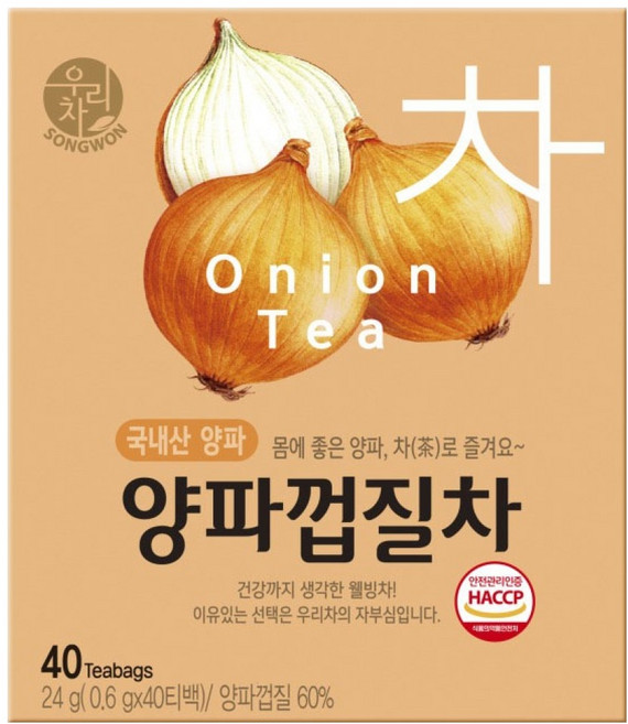 우리차 양파껍질차, 600mg, 40개입, 1개
