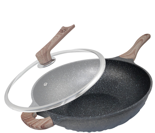 SILWA 西華 鑽石紋不沾炒鍋, 32cm, 1個