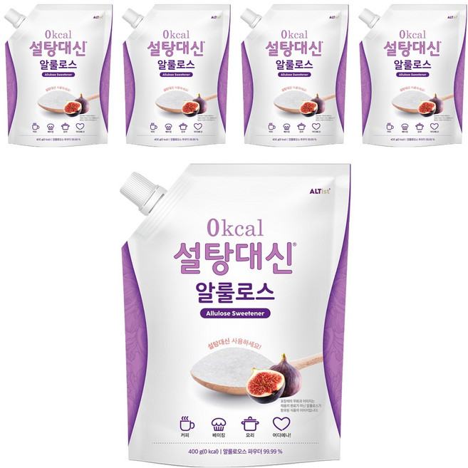 설탕대신 알룰로스, 400g, 5개