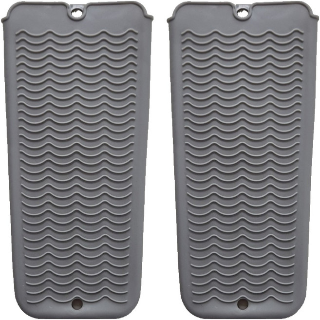 Q-cera 矽膠電棒捲耐熱底座收納袋, 2個, 灰色