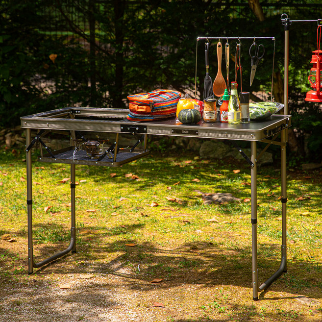 로티캠프 아이언 메쉬 멀티 그릴 테이블, 샴페인