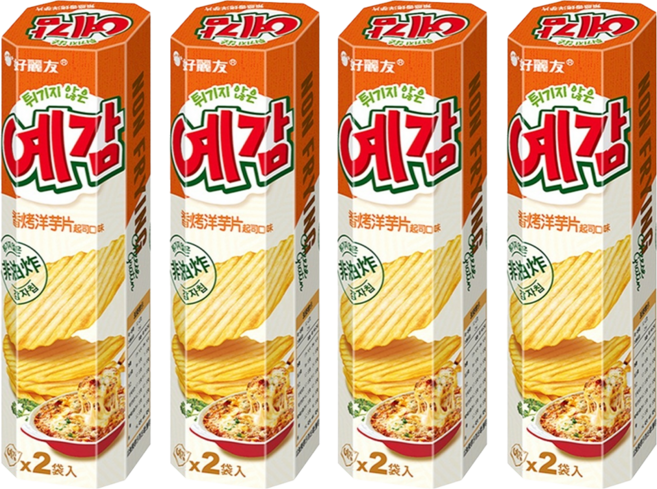 ORION 好麗友 預感香烤洋芋片 起司口味, 64g, 4盒