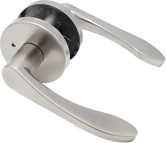 K1 DOMO 버튼형 방문손잡이 심플 그레이 국내산, 1개 - 쿠팡