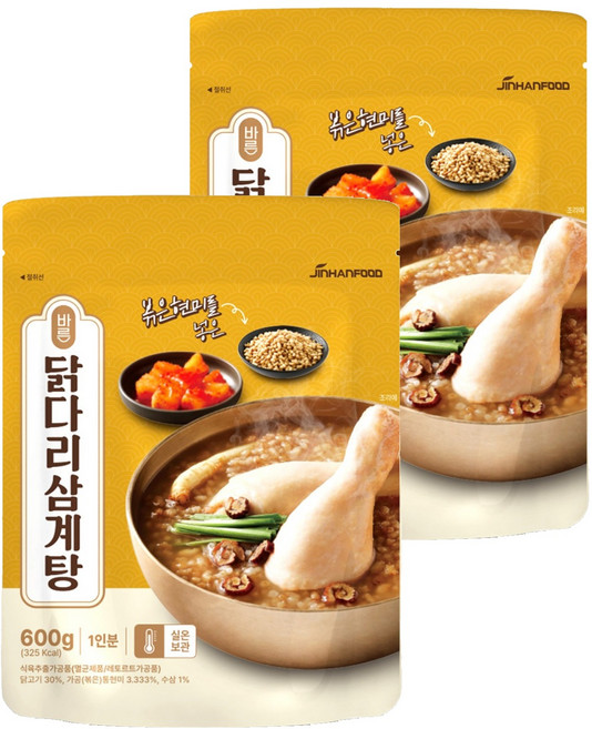 正直的雞腿蔘雞湯, 2個, 600g