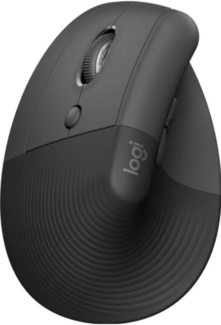 logitech 羅技 LIFT 人體工學垂直滑鼠 左手版, 石墨灰, 1個