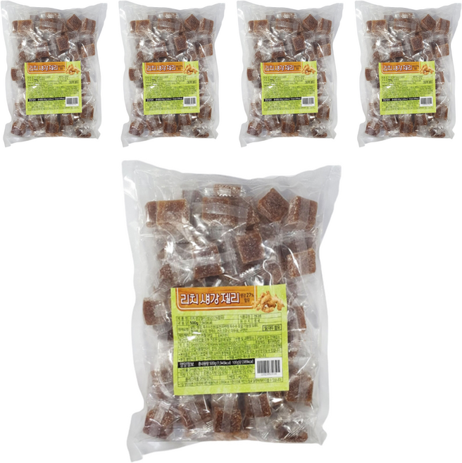 리치 생강젤리 70개입, 500g, 5개
