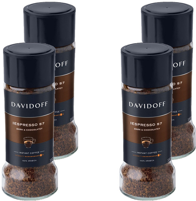 다비도프 카페 에스프레소 57 원두커피믹스, 100g, 1개입, 4개