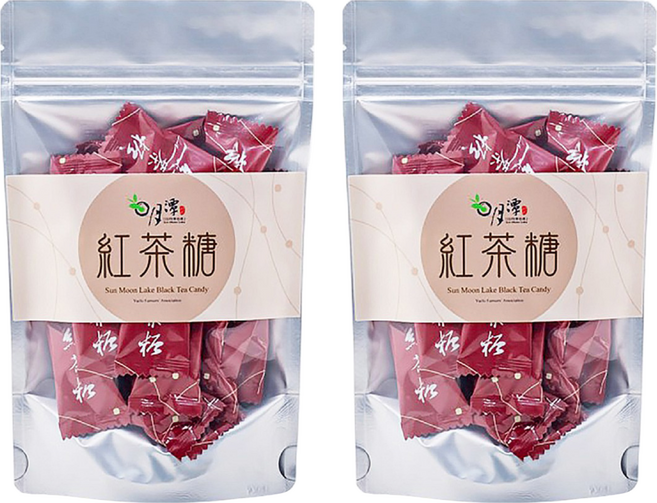 魚池鄉農會 紅玉茶糖, 60g, 2袋