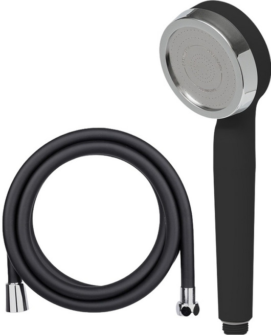대림바스 샤워헤드 + PVC호스 2M 세트, 1개, 블랙