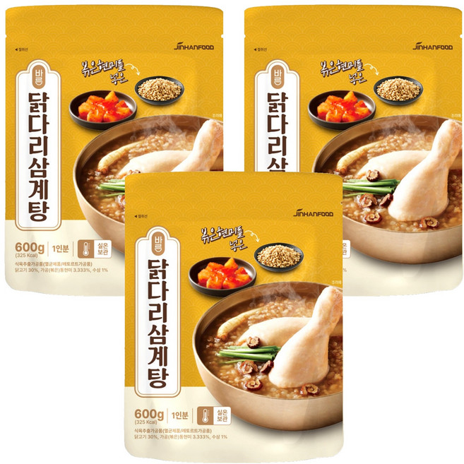 正直的雞腿蔘雞湯, 3個, 600g