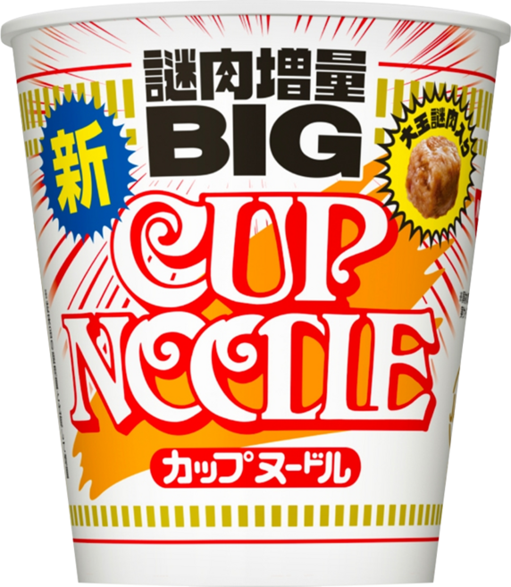 NISSIN 日清 CUP NOODLE 合味道 謎肉增量大杯麵 醬油風味 103g, 1入